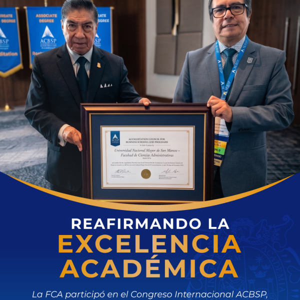 Reconocimiento ACBSP: Facultad de Ciencias Administrativas renueva acreditación internacional de excelencia académica