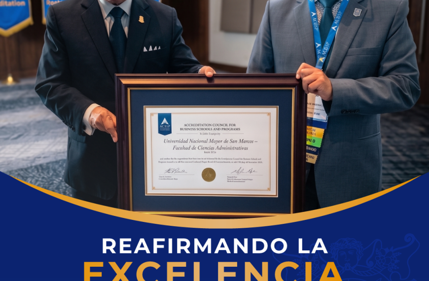 Reconocimiento ACBSP: Facultad de Ciencias Administrativas renueva acreditación internacional de excelencia académica