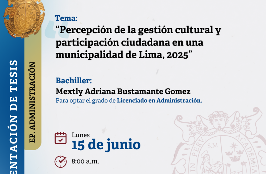 INVITACIÓN: Sustentación de Tesis de la bachiller Mextly Adriana Bustamante Gómez