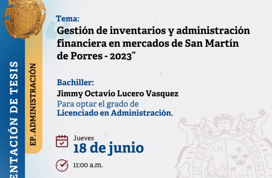 INVITACIÓN: Sustentación de tesis de Jimmy Octavio Lucero Vásquez