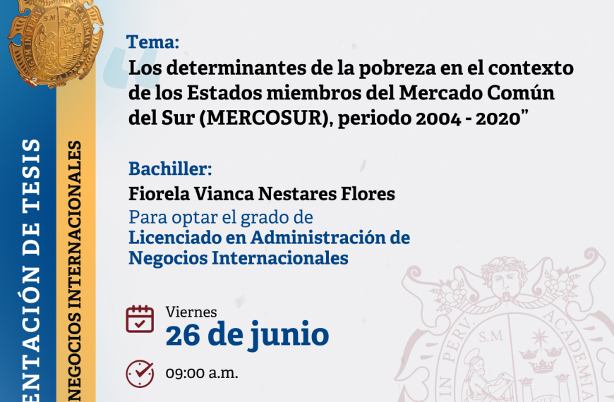 INVITACIÓN: Sustentación de tesis, viernes 26 de junio de 2026