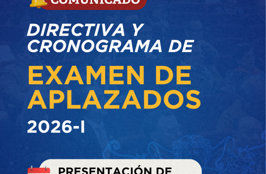 Examen de Aplazados 2026-I