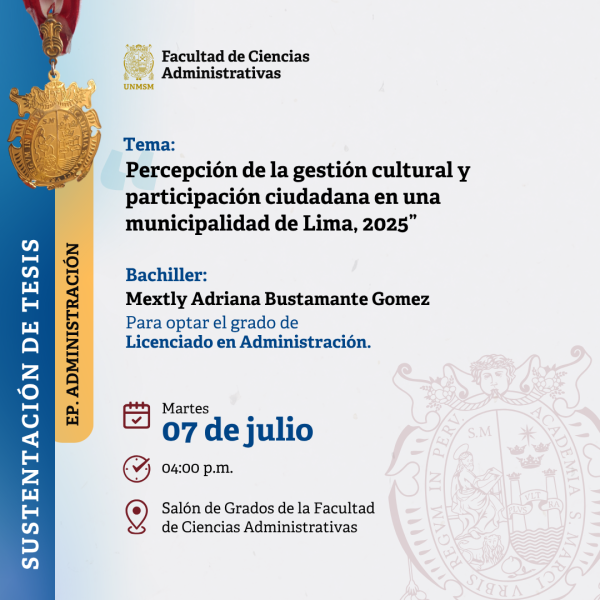 INVITACIÓN: Sustentación de tesis, 7 de julio