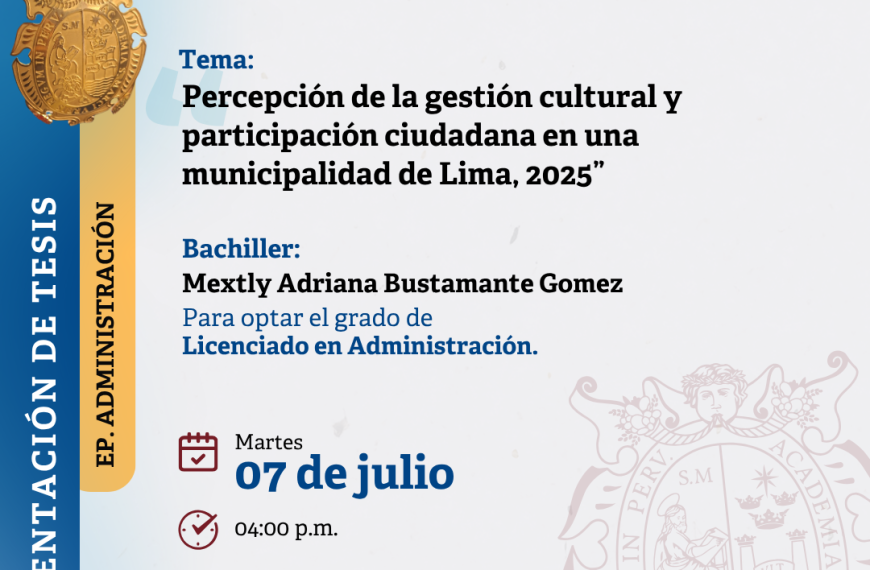 INVITACIÓN: Sustentación de tesis, 7 de julio