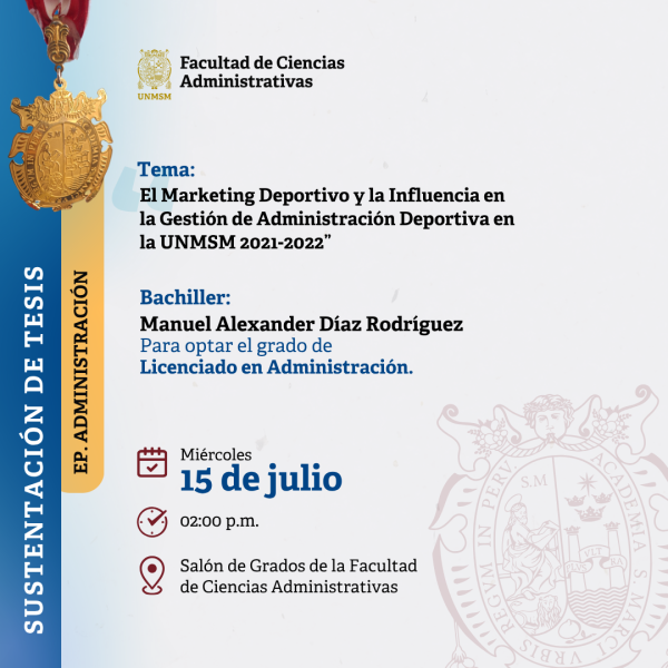 INVITACIÓN: Sustentación de tesis, 15 de julio de 2026