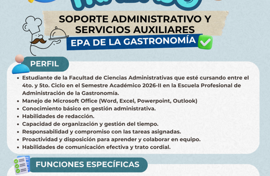 Bolsa de trabajo: EPA Gastronomía