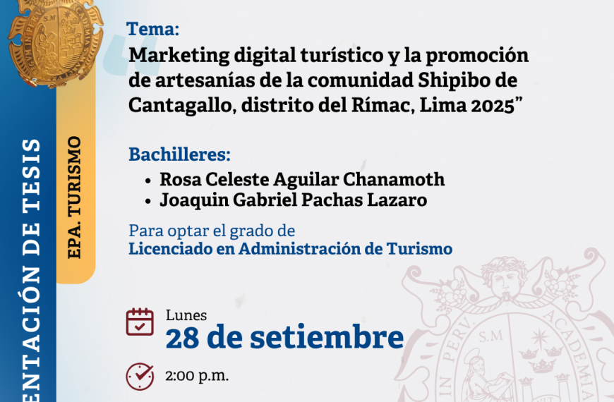 INVITACIÓN: Sustentación de tesis, 28 de setiembre de 2026 (2:00 p.m.)