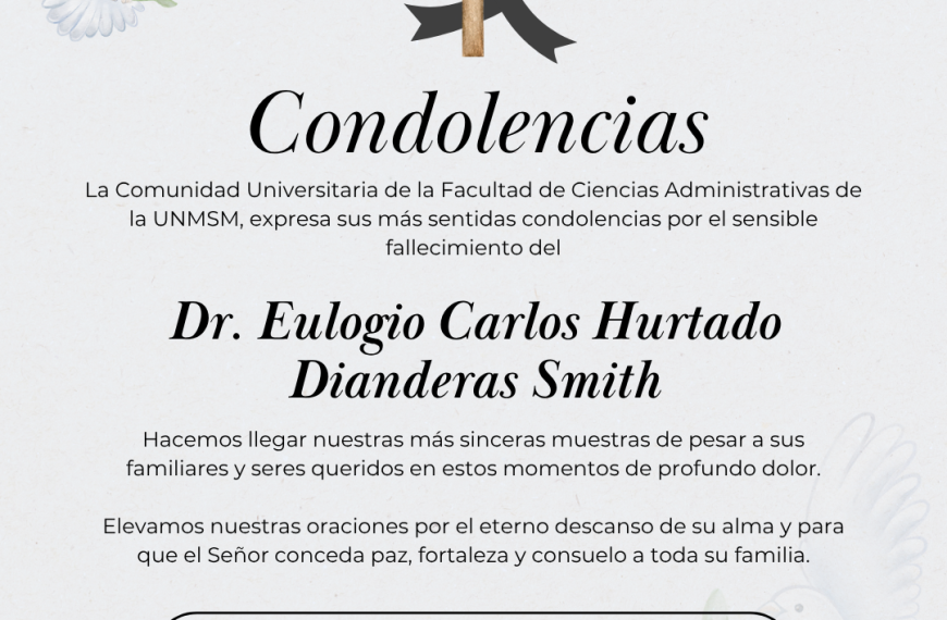 OBITUARIO: Dr. Eulogio Carlos Hurtado Dianderas Smith
